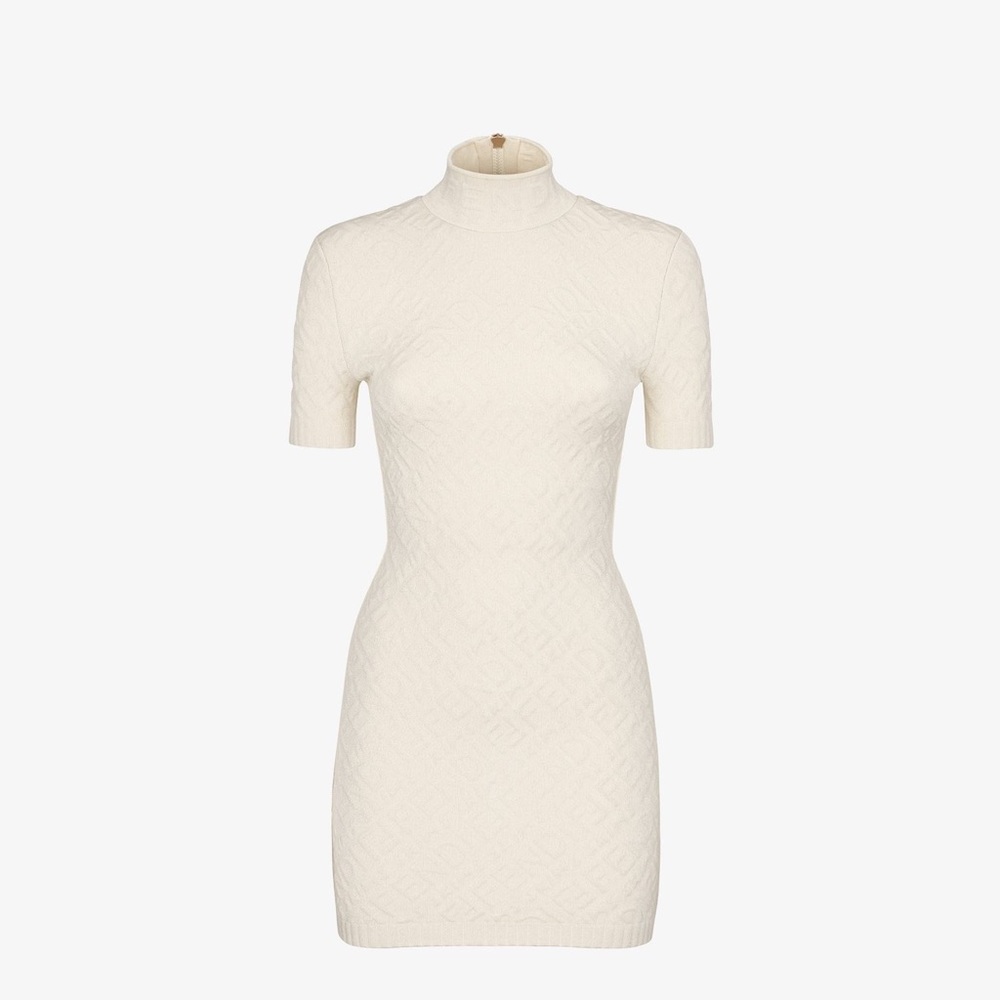 Fendi x SKIMS Embossed Short Sleeve Dress